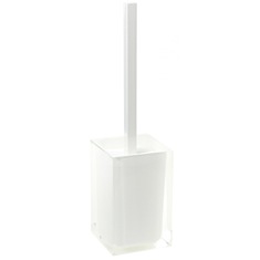 Toilet Brush Holder, Modern, White